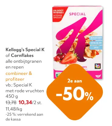 Promotie: Special K of Cornflakes