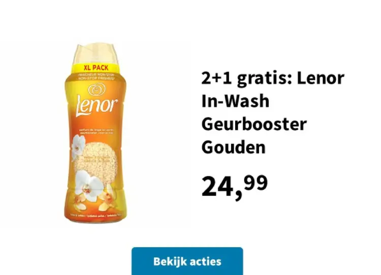 Aanbieding: Lenor In-Wash Geurbooster Gouden