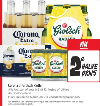 Aanbieding: Corona of Grolsch Radler