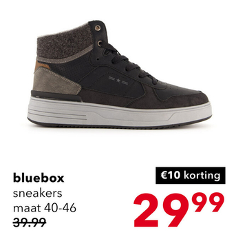 Aanbieding: Blue Box hoge heren sneakers zwart