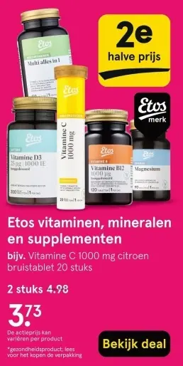 Aanbieding: Vitaminen, mineralen en supplementen
