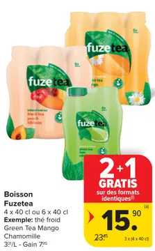 Offre: Boisson