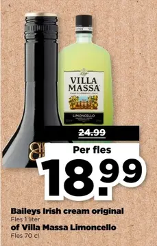 Aanbieding: Baileys Irish cream original of Villa Massa L