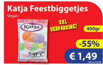 Aanbieding: Katja Feestbiggetjes Vegan