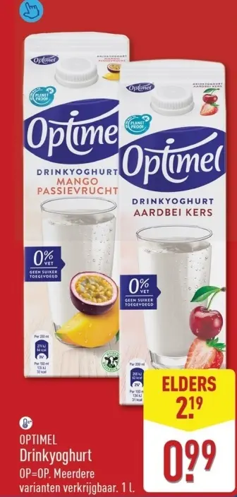 Aanbieding: Drinkyoghurt Mango Passievrucht / Aardbei Kers