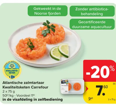 Promotie: Atlantische zalmtartaar