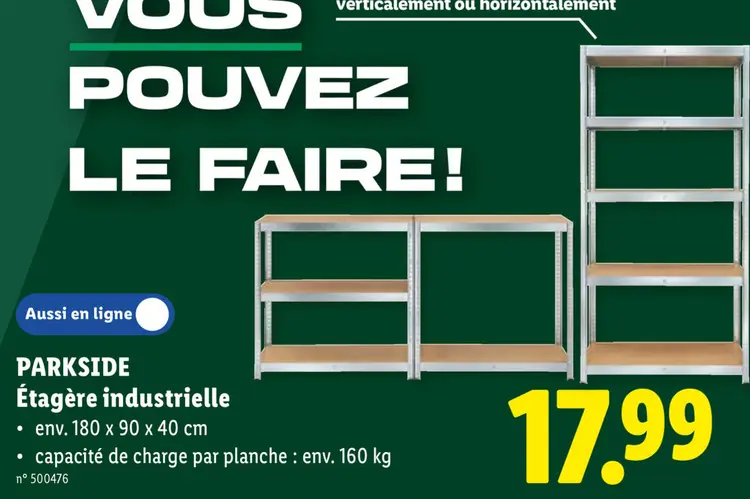 Offre: Étagère industrielle