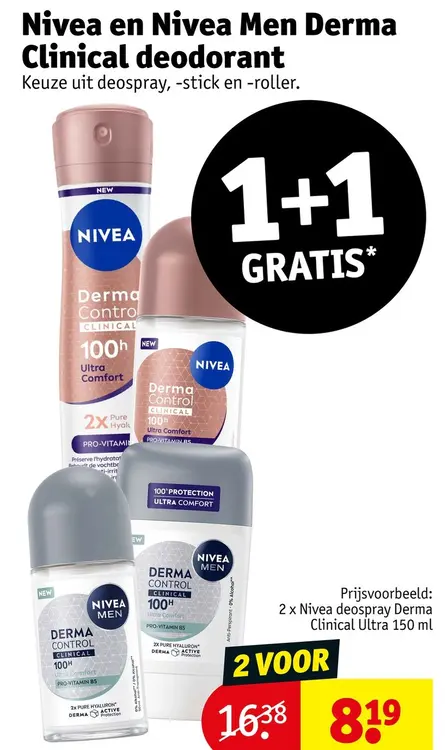 Promotie: Nivea en Nivea Men Derma Clinical deodorant