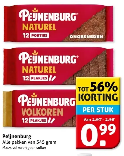 Aanbieding: Peijnenburg alle pakken van 345 gram