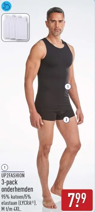 Aanbieding: 3-pack onderhemden