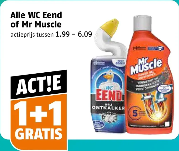 Aanbieding: WC Eend of Mr Muscle