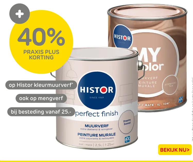 Aanbieding: Histor kleurmuurverf
