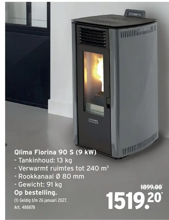Promotie: Qlima Fiorina 90 S (9 kW)
