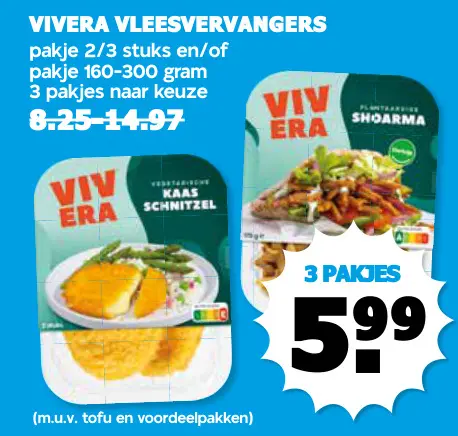 Aanbieding: Vivera Vleesvervangers
