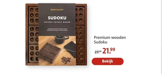 Aanbieding: Premium wooden Sudoku