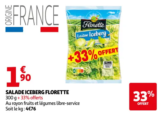 Promotie: Salade iceberg