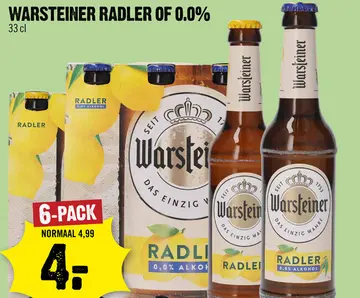 Aanbieding: Warsteiner radler of 0.0%