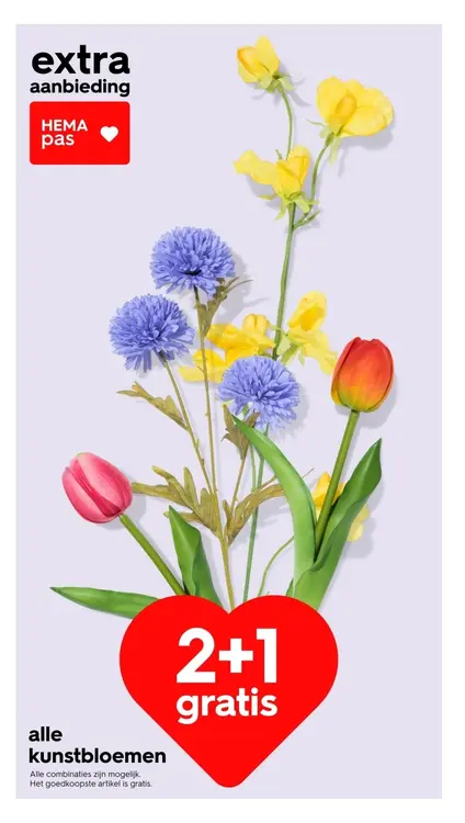 Aanbieding: kunstbloemen
