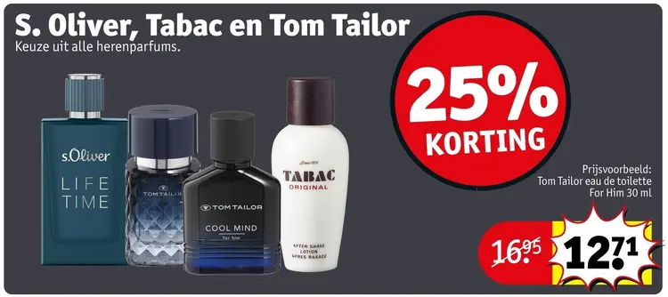 Promotie: S. Oliver, Tabac en Tom Tailor