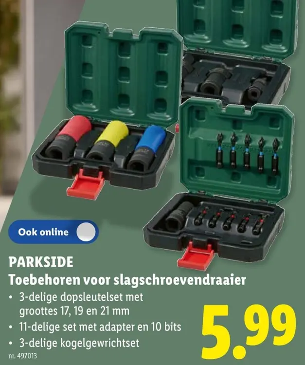 Promotie: PARKSIDE Toebehoren voor slagschroevendraaier