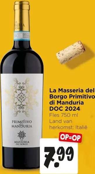 Aanbieding: La Masseria del Borgo Primitivo di Manduria DOC 2024