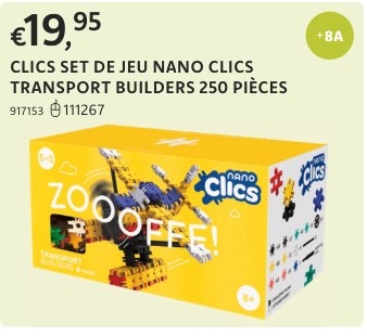 Offre: CLICS SET DE JEU NANO CLICS TRANSPORT BUILDER