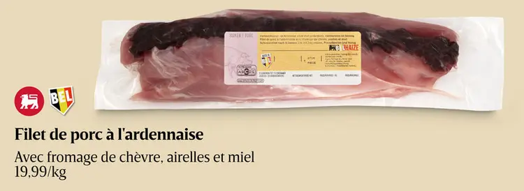 Offre: Filet de porc à l'ardennaise