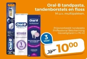 Aanbieding: Tandpasta, tandenborstels en floss