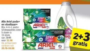 Aanbieding: Alle Ariel pods+ en vloeibaar+