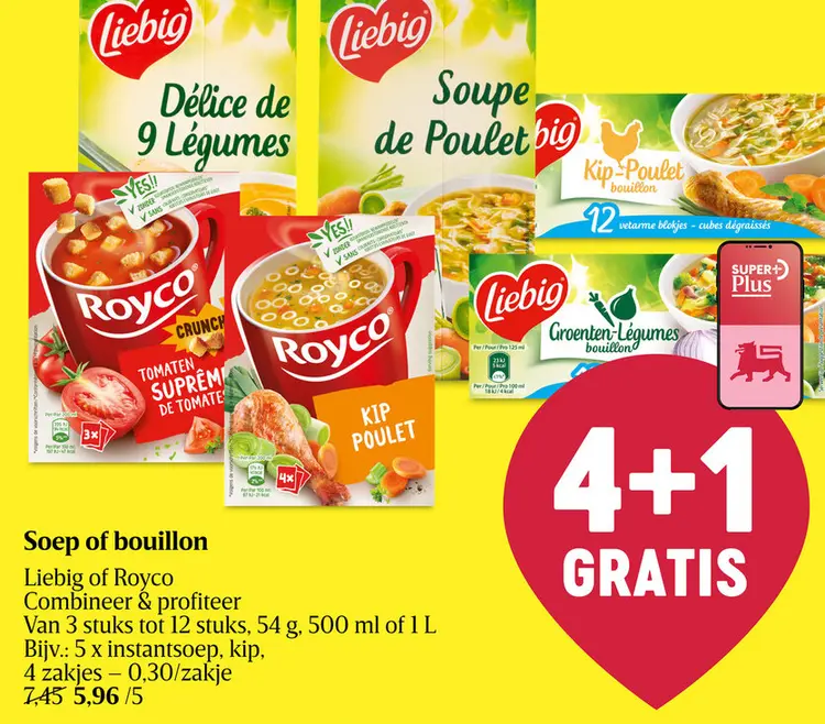 Promotie: Soep of bouillon