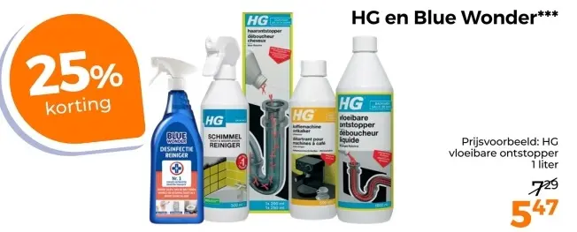 Aanbieding: HG vloeibare ontstopper