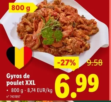 Offre: Gyros de poulet XXL