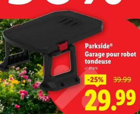Offre: Garage pour robot tondeuse