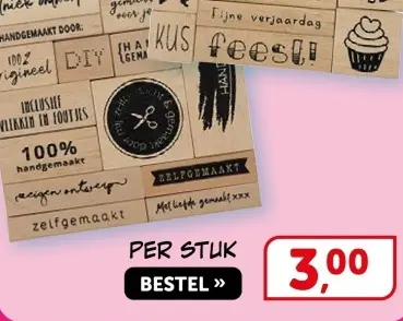 Aanbieding: Stempels