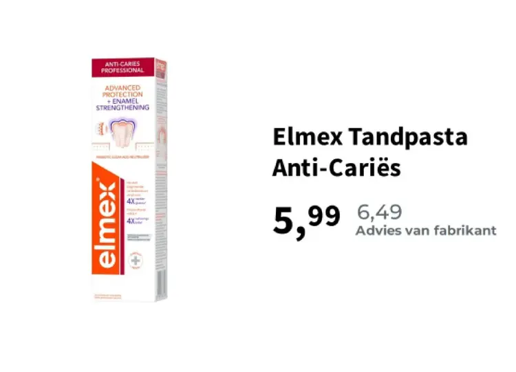 Promotie: Tandpasta Anti-Cariës