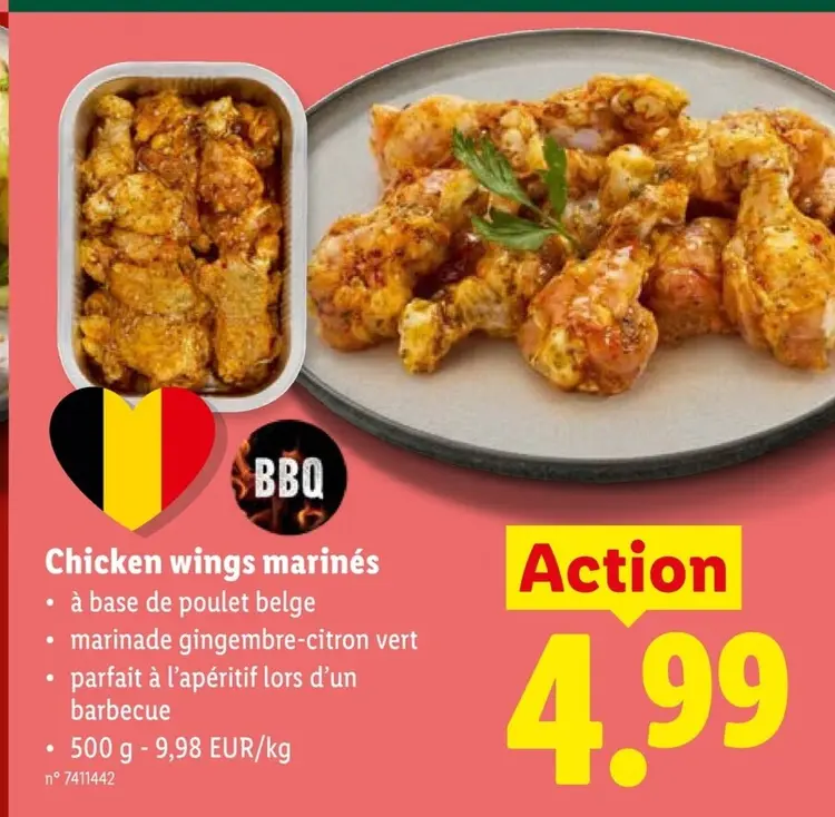 Offre: Chicken wings marinés
