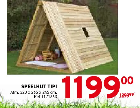 Promotie: Speelhut tipi
