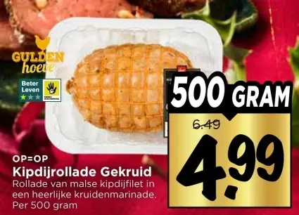 Aanbieding: Kipdijrollade Gekruid