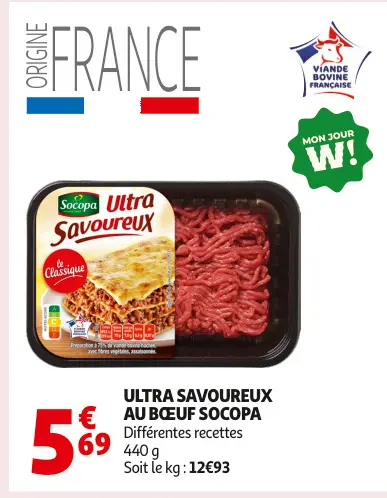 Offre: Ultra savoureux au bœuf