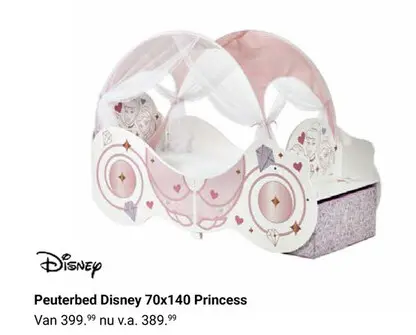 Aanbieding: Peuterbed Disney 70x140 Princess