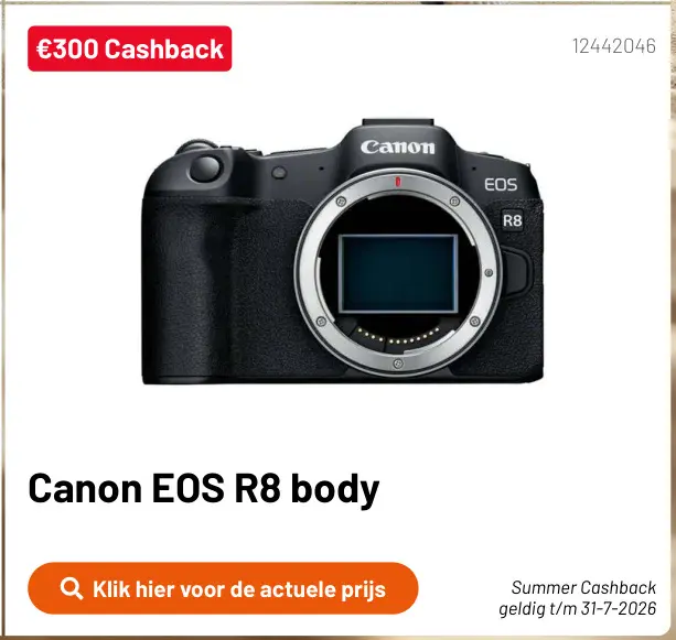 Promotie: EOS R8 body