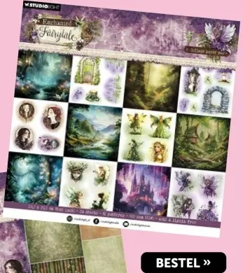 Aanbieding: Enchanted Fairytale collage paper pad