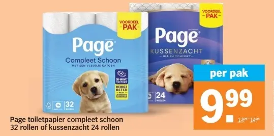 Aanbieding: Toiletpapier compleet schoon