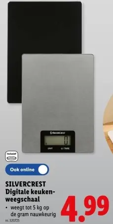 Promotie: Digitale keukenweegschaal