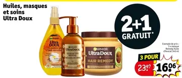 Offre: Huiles, masques et soins Ultra Doux