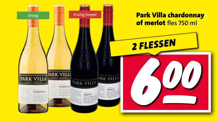Aanbieding: chardonnay of merlot