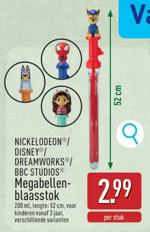 Promotie: Megabellenblaasstok