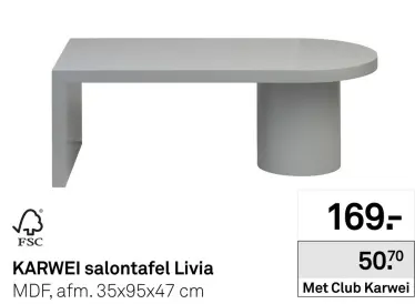 Aanbieding: Salontafel Livia