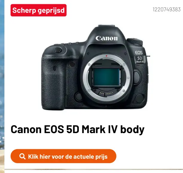 Promotie: EOS 5D Mark IV body