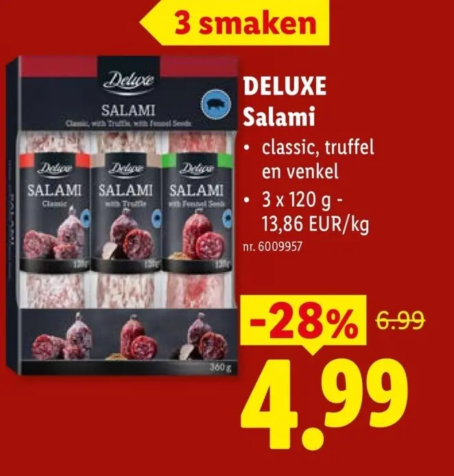 Promotie: Deluxe Salami
